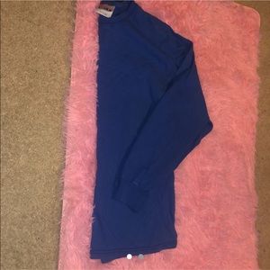 PLain blue long sleeves